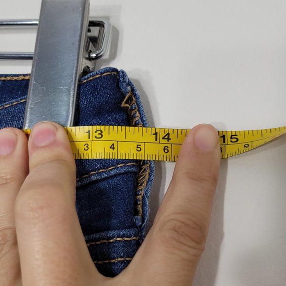 American Eagle Outfitters | Blue Mid Wash Jegging Jeans Stretch Whiskered 4 - Picture 9 of 11